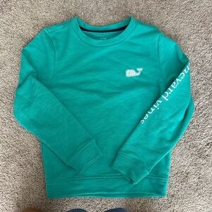 Vineyard Vines Kids Turquoise Sweatshirt with Whale Logo